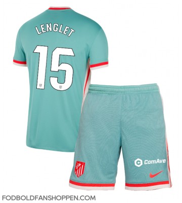 Atletico Madrid Clement Lenglet #15 Udebanetrøje Børn 2024-25 Kortærmet (+ Korte bukser)